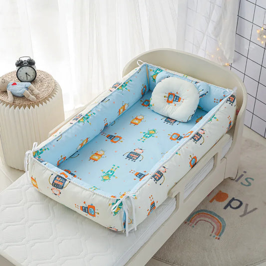 Baby Nest - Portable High Border Infant Crib - Just Kidding Store