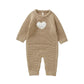 White Heart Knitted Infant Jumpsuit - Just Kidding Store