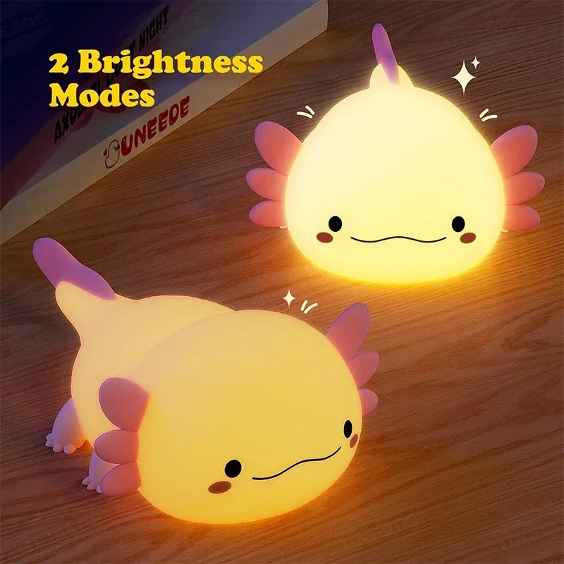 Axolotl Night Light - Touch Control Lamp - Just Kidding Store