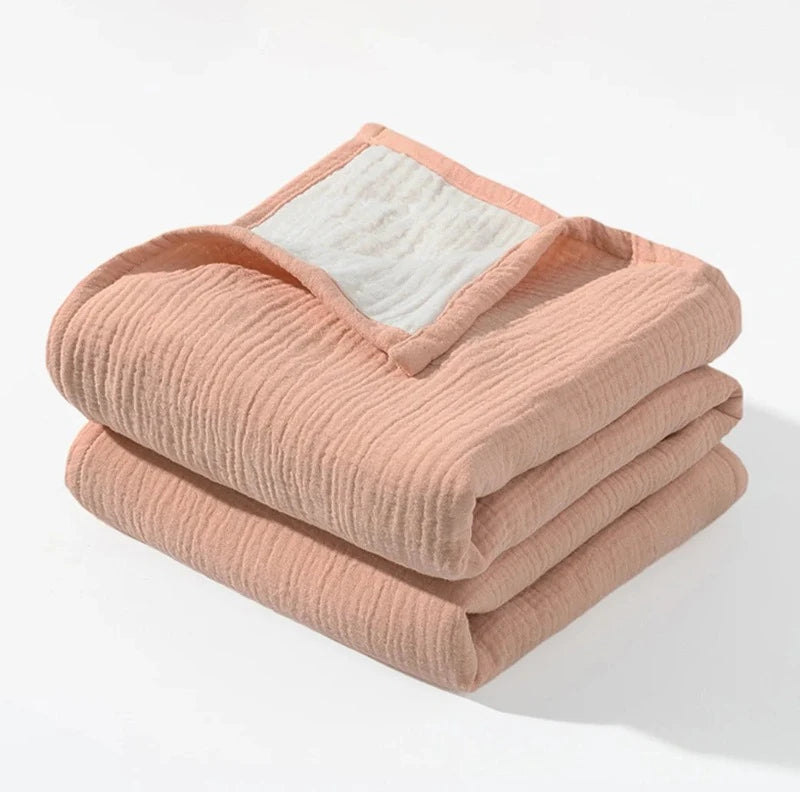 Double Sided 4 Layer Cotton Muslin Blanket - Just Kidding Store