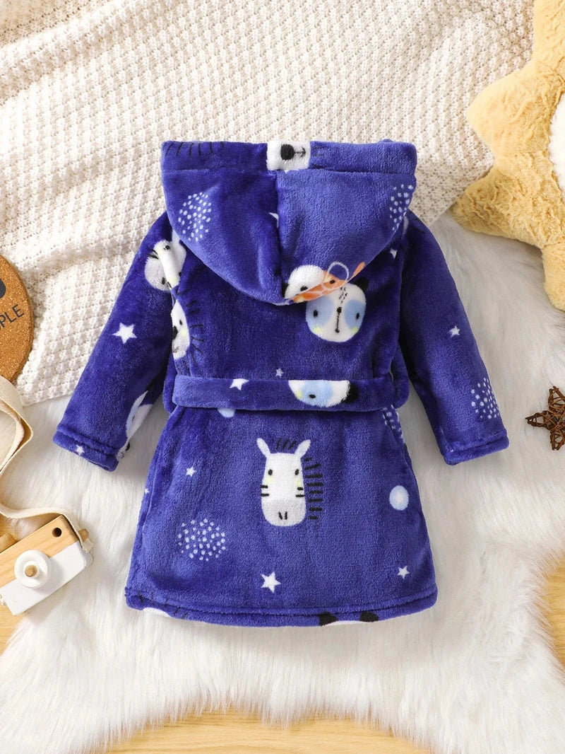 Blue Wilderness Hooded Robe - Just Kidding Store