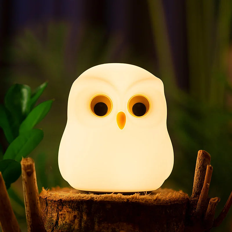 Owl LED Night Light - Color Changing Lamp - Just Kidding Store