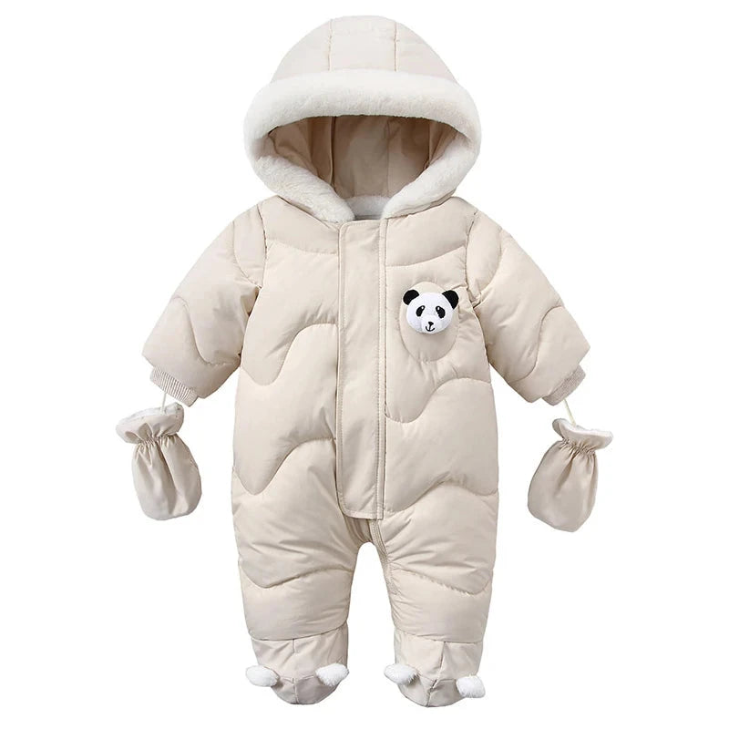 Winter Snowsuit - Warm Fleece Hooded Jumpsuit - Just Kidding Store