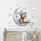 Sleepy Teddy Bear Wall Decals - Just Kidding Store