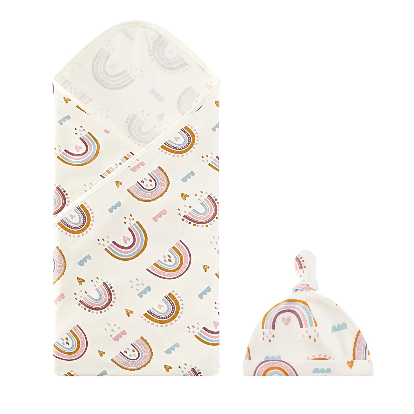 Baby Swaddle Blanket And Hat Set - Just Kidding Store