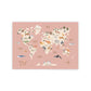 World Map Animal Theme Canvas Print - Just Kidding Store