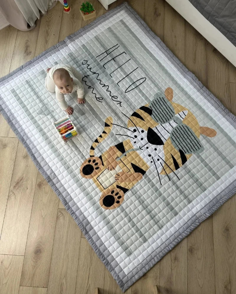 Oversized Play Mat - Quilted Anti Skid Carpet - Just Kidding Store