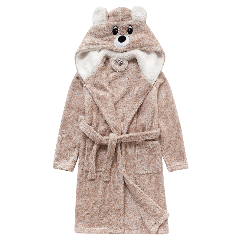 Chunky Hooded Dressing Gown - Bear Robe - Just Kidding Store