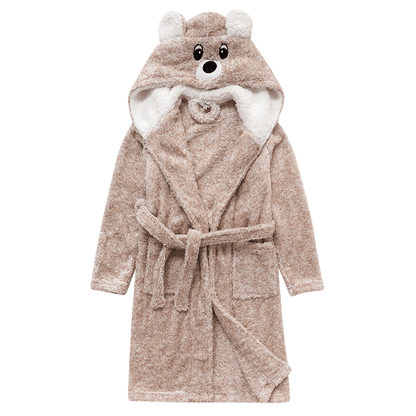 Chunky Hooded Dressing Gown - Bear Robe - Just Kidding Store