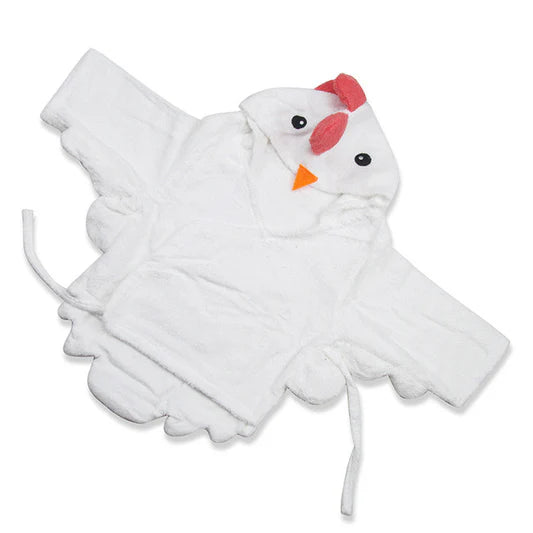 Baby Hooded Bathrobe - Terry Towel - Chick - Just Kidding Store