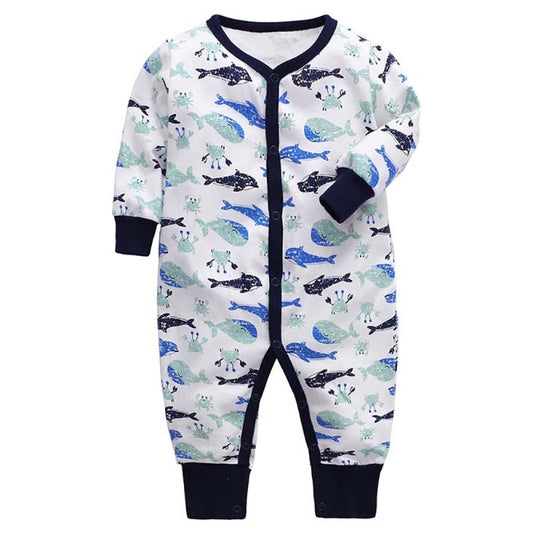 Blue Elephant Infant Baby Romper - Just Kidding Store