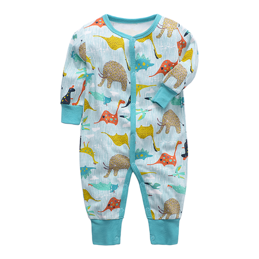 Blue Elephant Infant Baby Romper - Just Kidding Store