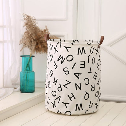 Monochrome Super Large Toy Storage Hamper Bag - Laundry Basket - Just Kidding Store