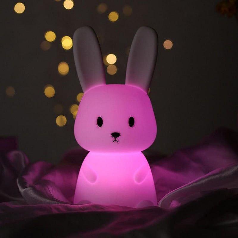 Bunny LED Night Light Tap Control Color Changing Lamp Just