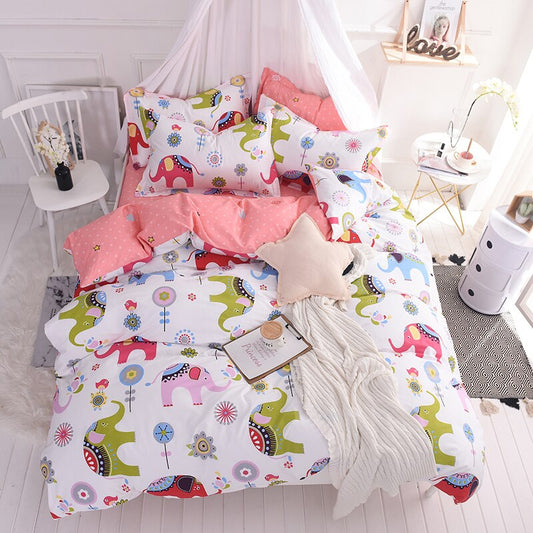 Colorful Elephant Bedding Set - Just Kidding Store